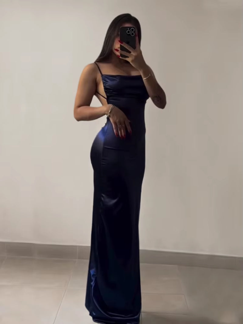 2024 Europe and the United States Explosive New Cross-Border Dress Summer Senior Sense Y2K Sexy Halter Spice Girl Dress