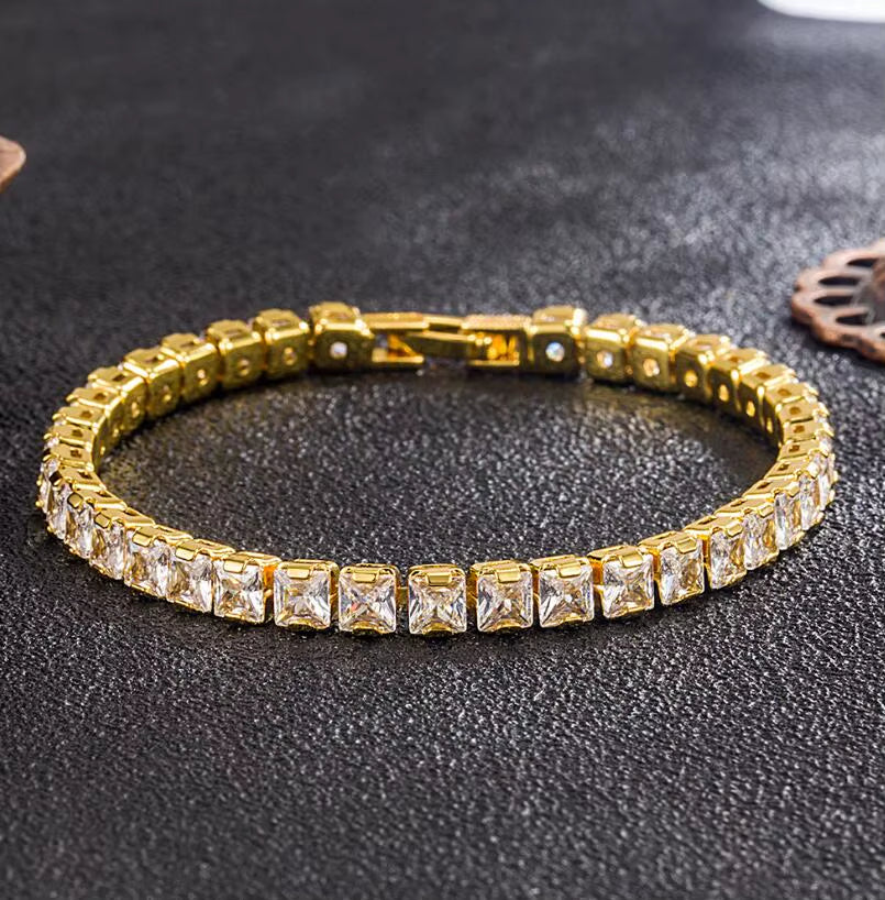 Pure Silver of 17.5-18CM Tennis Bracelet Jewelry 2-4Mm 5A CZ Eternal Gift for Wife Stunning Real 925 Jewellery