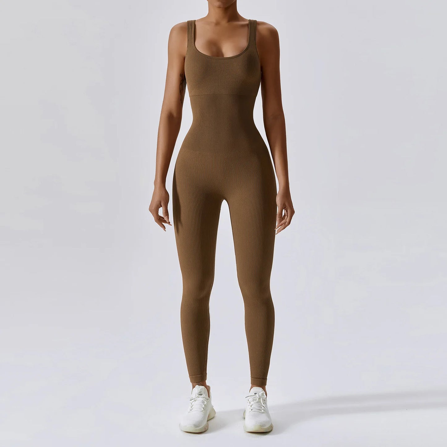 Spring Seamless One-Piece Yoga Suit Dance Belly Tightening Fitness Workout Set Stretch Bodysuit Gym Clothes Push up Sportswear