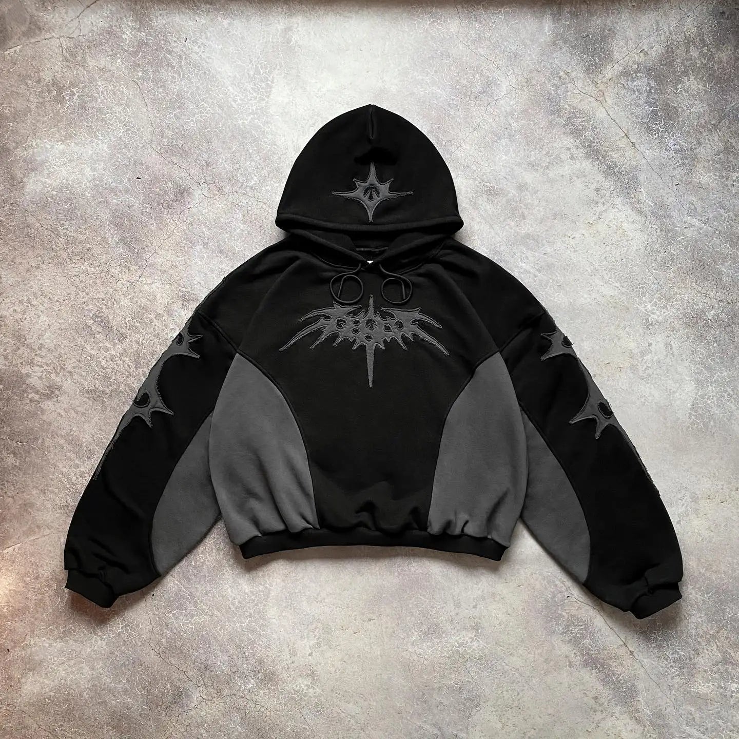 American Fashion Embroidery Personality Flash Diamond Oversize Zipper Hoodie Men Y2K New Harajuku Gothic Casual Joker Sweatshirt