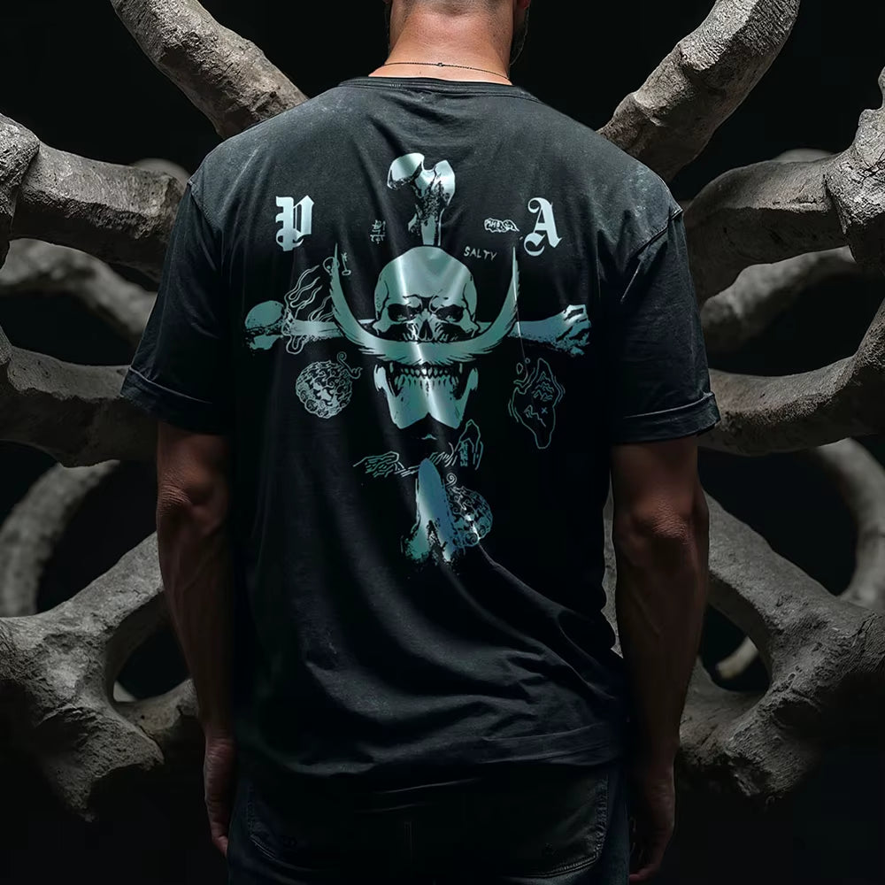 2025 Anime One Piece Luffy Washed T Shirt Men Printed Cotton T-Shirt Short Sleeve Tees Oversized Tops Fashion Streetwear Unisex