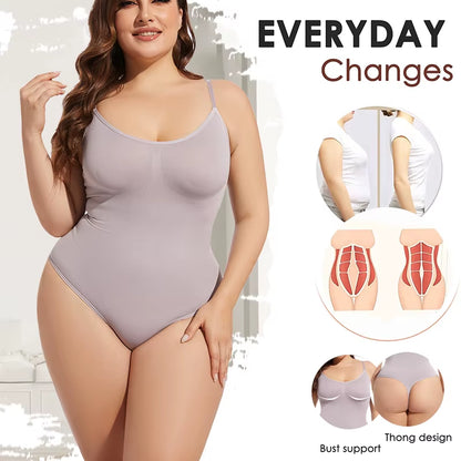 Thongs Bodysuit Shapewear Women Tummy Control Body Shaper Camisole Tank Top Seamless Slimming Waist Trainer Underwear S-3XL