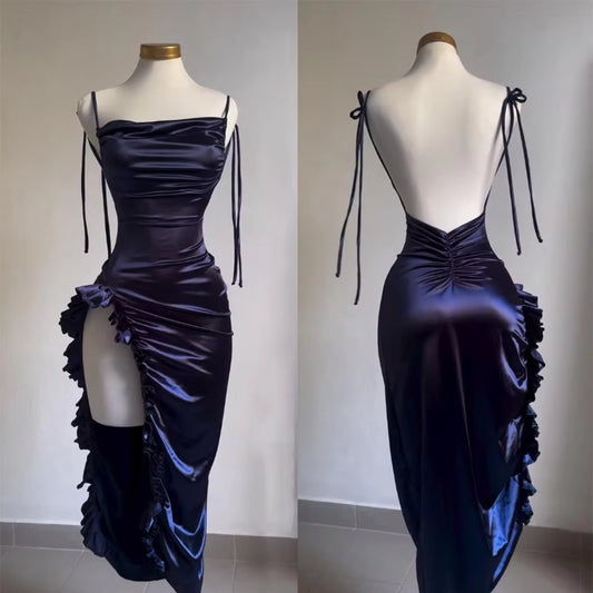 2024 Europe and the United States Explosive New Cross-Border Dress Summer Senior Sense Y2K Sexy Halter Spice Girl Dress